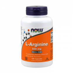 L-Arginine 500mg Now 100 viên - Viên uống bổ tim mạch