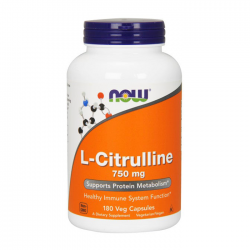 L-Citrulline 750mg Now 90 viên - Viên uống hỗ trợ chuyển hóa protein
