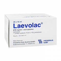 Laevolac 670 mg/ml (20 gói x 15ml) - Trị táo bón 