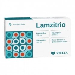 Lamzitrio Stella 6 vỉ x 10 viên - Thuốc kháng virus