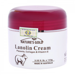 Lanolin Cream Nature's Gold 100g - Kem dưỡng trắng da, chống lão hóa