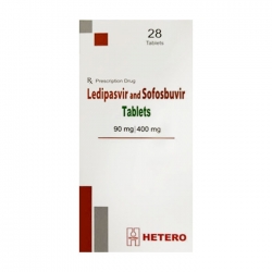 Ledipasvir and Sofosbuvir Tablets 90mg/400mg Hetero 28 viên