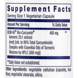 Life Extension Super Bio-curcumin 400mg Vegetarian Capsules, 60 viên/hộp