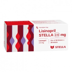 Lisinopril Stella 2.5mg 10 vỉ x 10 viên - Thuốc huyết áp