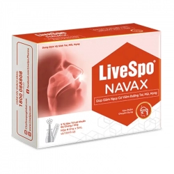 LiveSpo NAVAX 4 ống x 5ml - Xịt Mũi Giúp Giảm Nguy Cơ Viêm Đường Tai, Mũi, Họng
