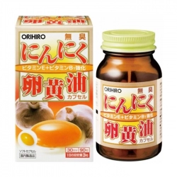 Lòng đỏ trứng tỏi không mùi Orihiro 90 viên - Bổ sung nhiều dưỡng chất cho cơ thể