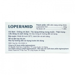 Loperamid 2mg Agimexpharm 10 vỉ x 10 viên