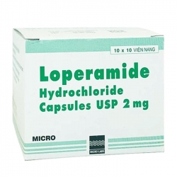 Loperamide 2mg Micro 10 vỉ x 10 viên