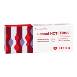 Lostad HCT 100/25mg Stella 3 vỉ x 10 viên - Thuốc huyết áp