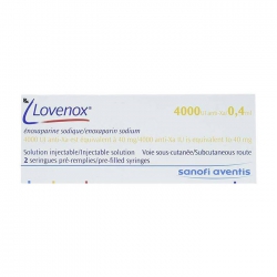 Lovenox 4000UI/0.4ml Sanofi 2 bơm tiêm