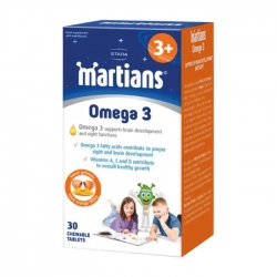 Martians Omega 3 3+ Walmark 30 viên - Viên nhai bổ não cho trẻ