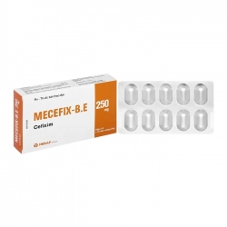 Mecefix-B.E 250mg Merap 2 vỉ x 10 viên - Điều trị các nhiễm trùng gây bởi vi khuẩn nhạy cảm