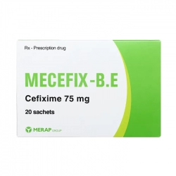 Mecefix-B.E 75mg 20 gói x 1.5g - Cốm pha hỗn dịch uống trị nhiễm khuẩn