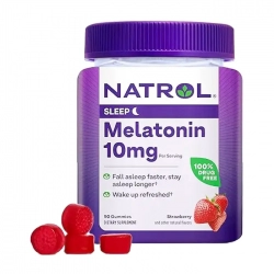 Melatonin 10mg Natrol 90 viên - Kẹo dẻo giúp ngủ ngon