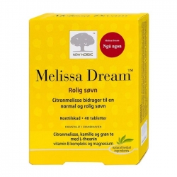 Melissa Dream New Nordic 2 vỉ x 20 viên - Viên uống giảm căng thẳng, ngủ ngon