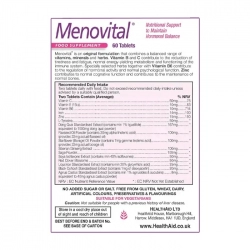 Menovital Healthaid 4 vỉ x 15 viên - Viên uống cân bằng nội tiết tố nữ
