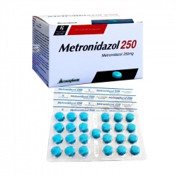 Metronidazol 250mg Vacopharm 10 vỉ x 25 viên - Thuốc kháng sinh
