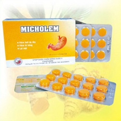 MICHOLEM hỗ trợ điều trị viêm loét dạ dày, Hộp 4 vỉ x 15 viên
