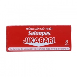 Miếng dán giữ nhiệt Salonpas Jikabari, 1 hộp 8 miếng