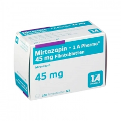Mirtazapine 45mg 1A Pharma 10 vỉ x 10 viên - Thuốc trầm cảm