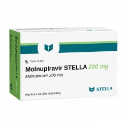 Molnupiravir Stella 200mg 4 vỉ x 10 viên Thuốc kháng virus