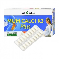 Mum Calci K2 Plus Lab Well 2 vỉ x 18 viên - Bổ sung canxi cho phụ nữ mang thai và cho con bú
