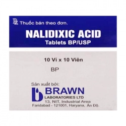 Nalidixic Acid 500mg Brawn 10 vỉ x 10 viên - Trị nhiễm khuẩn đường tiết niệu