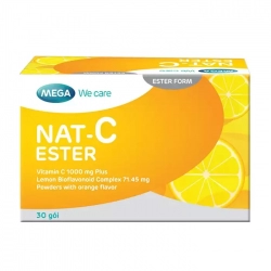 Nat C Ester Mega 30 gói - Bổ sung Vitamin C, tăng đề kháng
