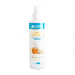 Natural Skin Body Wash Grahams 250ml - Sữa tắm thiên nhiên chiết xuất mật ong manuka dừa