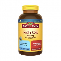 Dầu cá Nature Made Fish Oil Omega-3 | Chai 200 viên