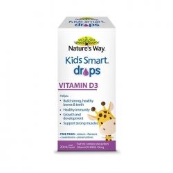 Nature's Way Kids Smart Drops Vitamin D3, bổ sung D3 tinh khiết cho trẻ, Hộp 20ml