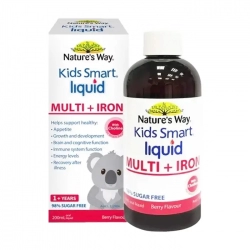Nature's Way Kids Smart Liquid Multi + Iron, hỗ trợ nâng cao sức đề kháng cho trẻ, Chai 200ml