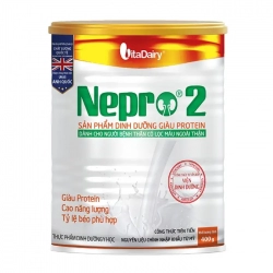 Nepro 2 Vitadairy 400g - Sữa bột dành cho người bệnh thận
