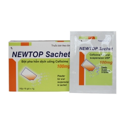 Thuốc kháng sinh Maxim Newtop Sachet 100mg, Hộp 10 gói
