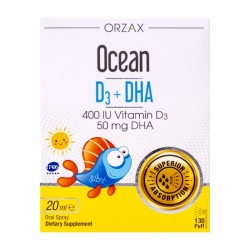 Ocean D3+DHA 20ml - Siro cho trẻ còi xương, chậm phát triển