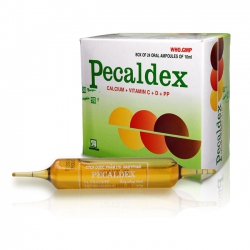 Ống uống Pecaldex 10ml Nadyphar, Hộp 24 ống