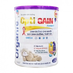 Opti Gain Organic 900g - Dinh dưỡng cho người thấp còi