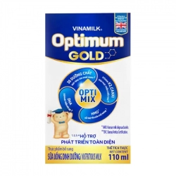 Optimum Gold Vinamilk 48 hộp x 110ml - Hỗ trợ phát triển toàn diện