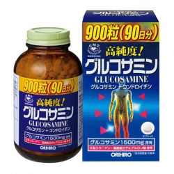 Tpbvsk xương khớp Orihiro Glucosamine 1500mg Nhật Bản, Chai 900 viên