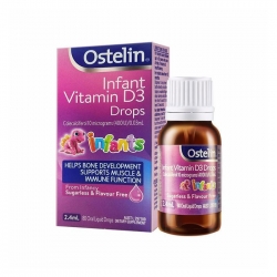 Ostelin Infant Vitamin D3  Drops 2,4ml dùng cho bé so sinh