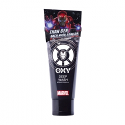 Oxy Deep Wash Scrub Formula Rohto Mentholatum 100g - Kem rửa mặt có hạt (Phiên bản Marvel)