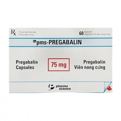 Pms-Pregabalin 75mg Pharmascience 4 vỉ x 15 viên - Trị động kinh
