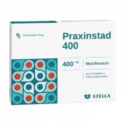 Praxinstad 400mg Stella 2 vỉ x 5 viên - Thuốc kháng sinh