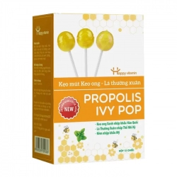 Propolis Ivy Pop Happy Vitamin 12 cây - Kẹo mút keo ong - lá thường xuân
