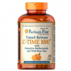 Puritan's Pride Vitamin C-1000 mg with Rose Hips Timed Release 1000 mg / 250 Caplets