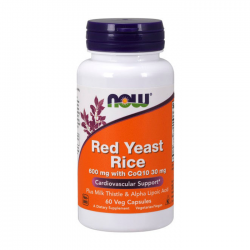Red Yeast Rice 600mg With CoQ10 30mg Now 60 viên - Viên uống bổ tim mạch
