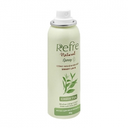 Refre Natural Spray Green Tea Rohto Mentholatum 50g - Xịt khử mùi cơ thể