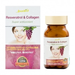 Resveratrol Collagen Plus Jpanwell 120 viên - Hỗ trợ làm đẹp da