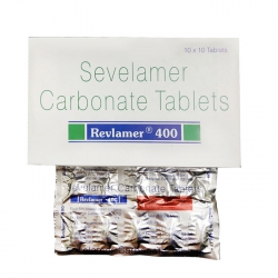 Thuốc thận Revlamer 400 Sevelamer Carbonate Tablets, Hộp 100 viên