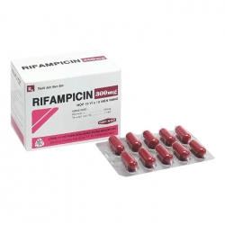 Rifampicin 300mg Mekophar, 10 vỉ x 10 viên - Thuốc kháng sinh